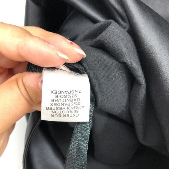 Diane Von Furstenberg Black Off The Shoulder Pia Midi  Dress w/ Bow tie size 6 - Picture 13 of 16